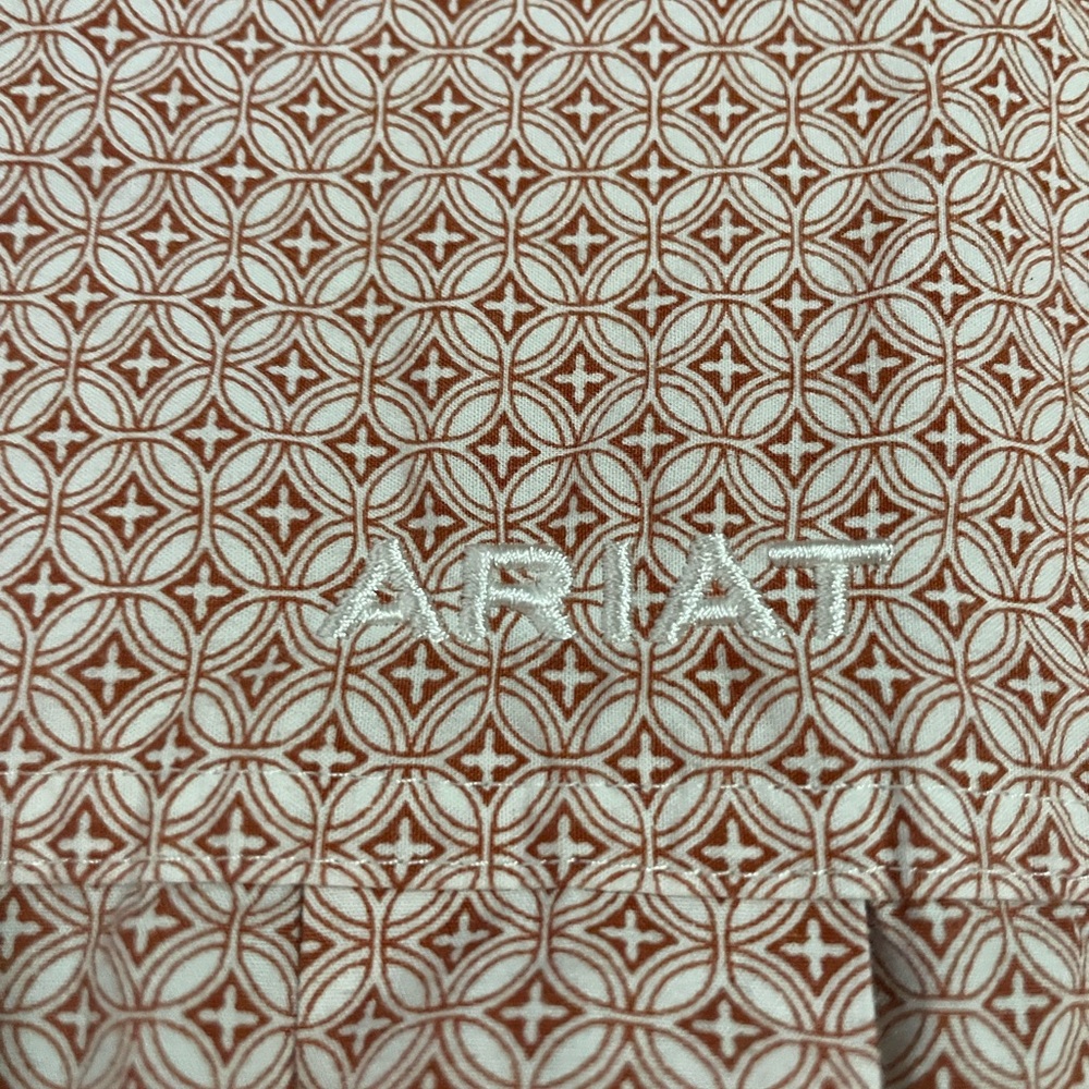 Ariat Brown and White Patterned Shirt